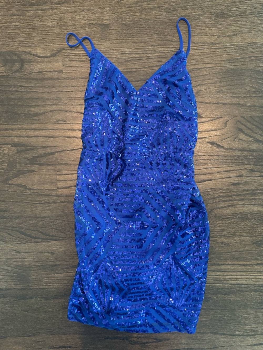 Lulu's Royal Blue Sequin Party Dress